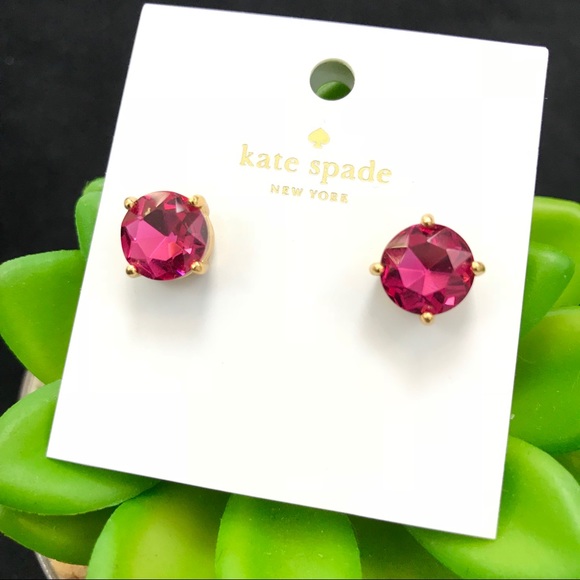 Kate Spade Fuchsia Gumdrop Earrings - Picture 4 of 6